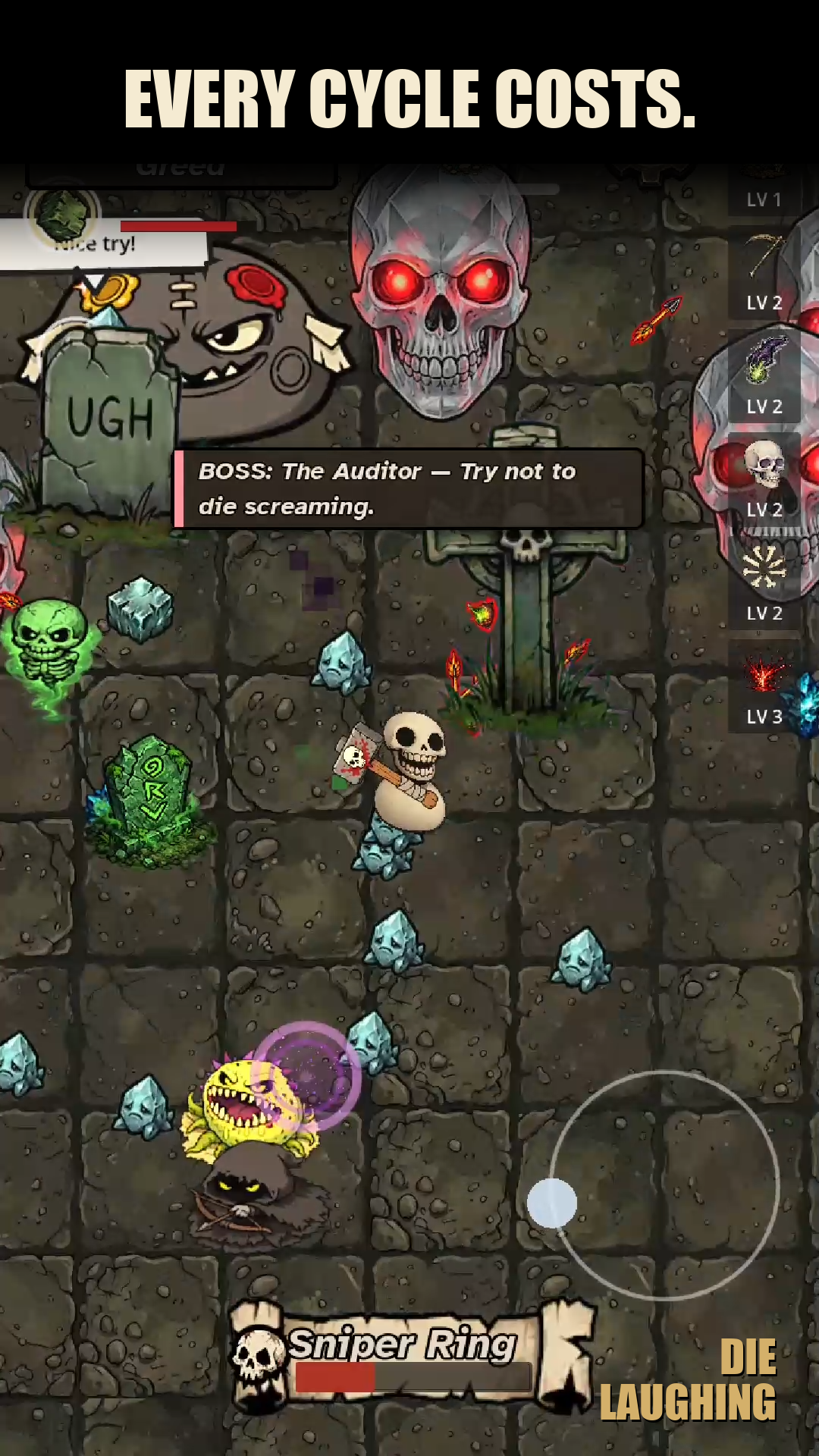 Die Laughing boss fight with The Auditor